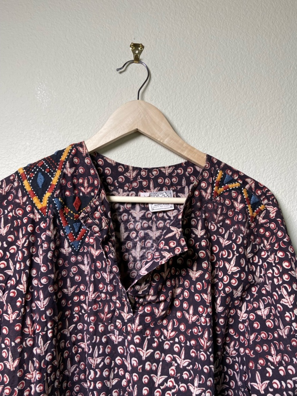 Market Place Boho Embroidered Tunic - Picture 7 of 10